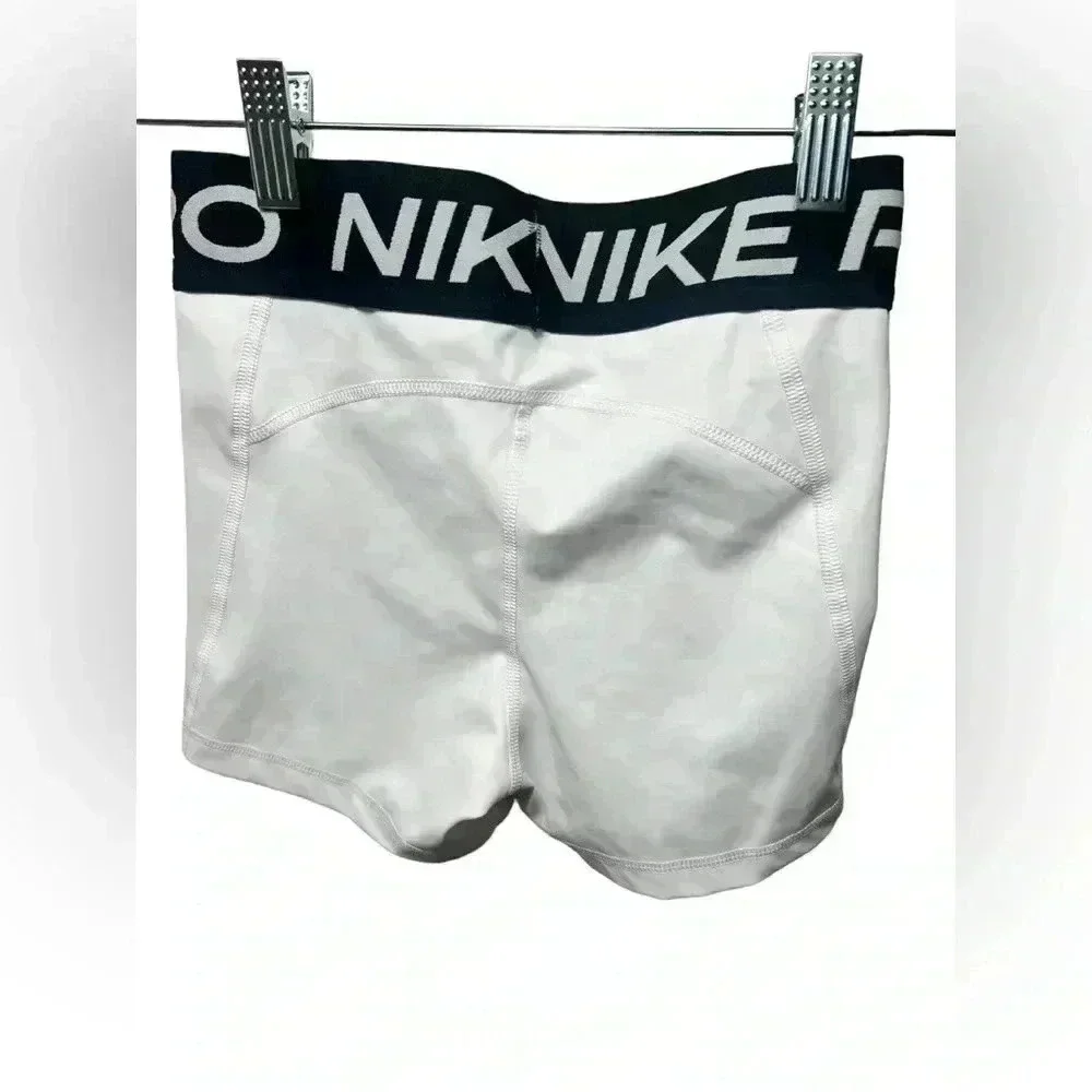 Nike Pro XS white shorts cheer volleyball athletic women’s sports
